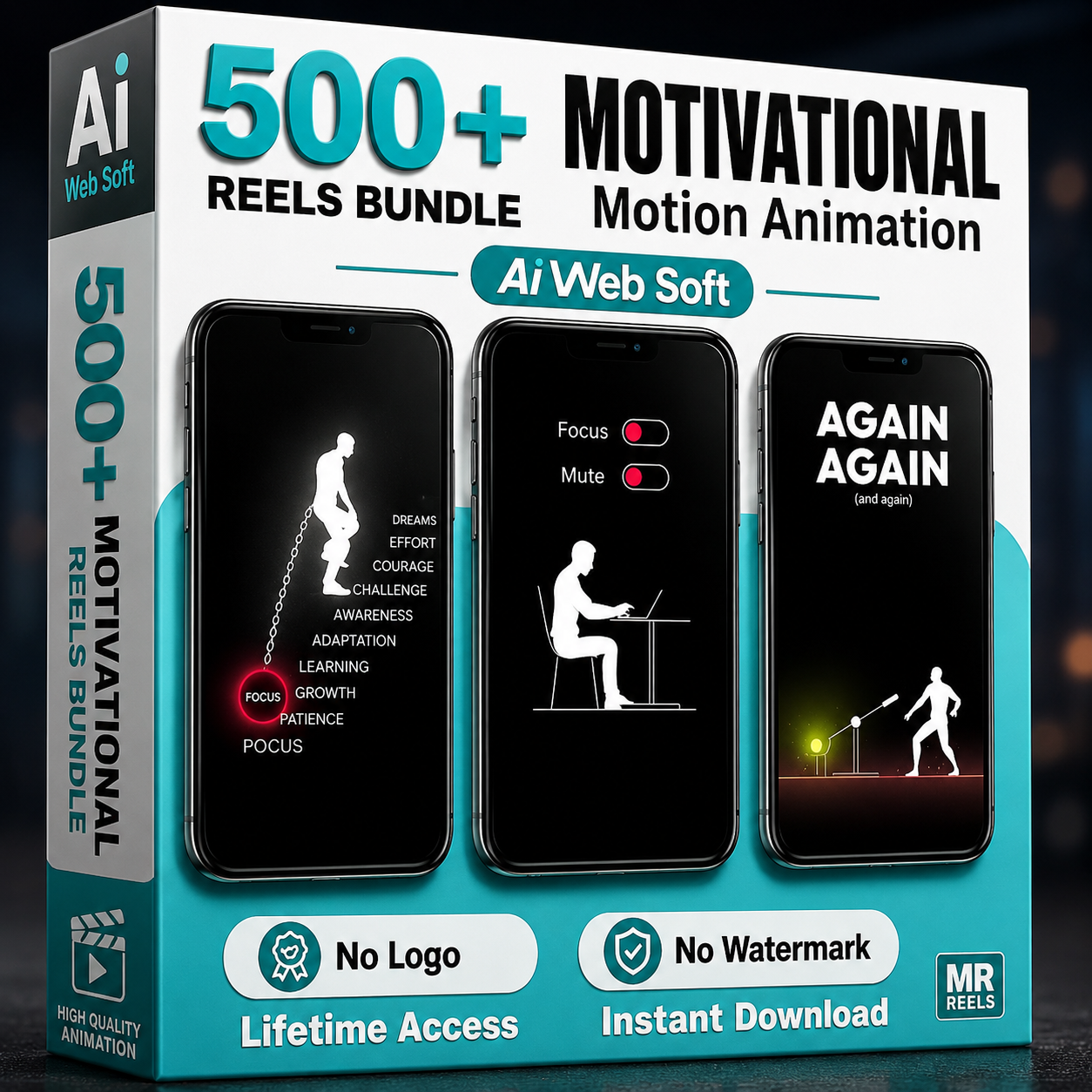 1100+ Motivational Motion Animation Reels Bundle® – Premium Viral Short Video Collection - Image 3
