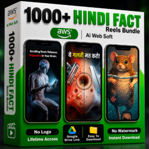 1000+ Hindi Facts Reels Bundle® – Viral Educational & Knowledge Content Pack