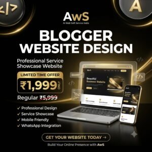 Blogger Website Design Service® – Professional Business & Service Showcase Website