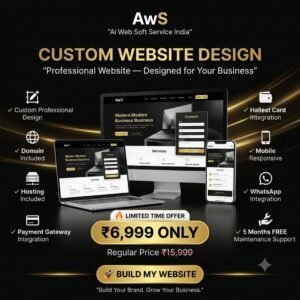 Custom Website Design Service® – Professional Business Website with Domain & Hosting